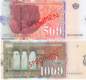 Preview: Mazedonien p.21as p.22as 500 und 1000 Lei Specimen 2003